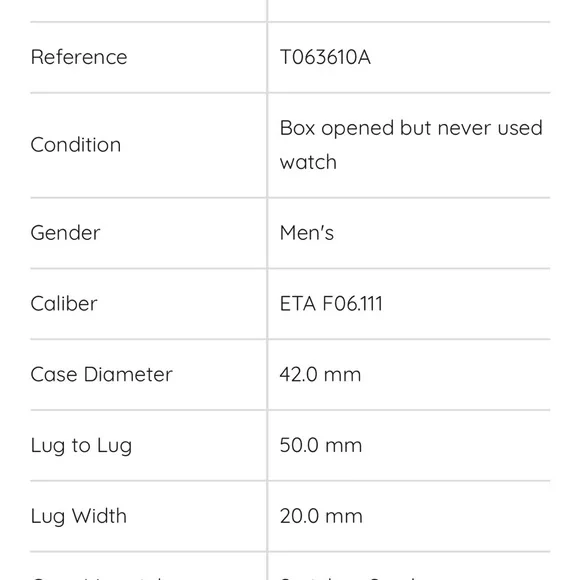 Men’s Swiss Made Tissot T Classic Tradition Watch - T063610A. - Picture 9 of 9